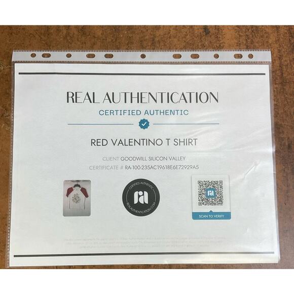 Red Valentino White & Multi Floral Graphic Raglan Sleeve T-Shirt Sz. XS - Picture 5 of 5